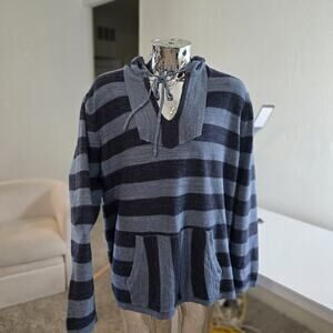 Tommy Hilfiger Men's Light Green Cable Knit Full Zip Hooded Sweater XXL